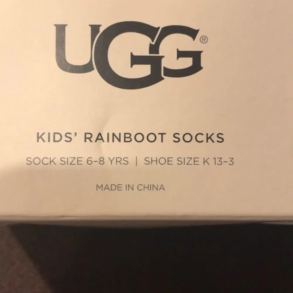 Host Pick* NIB UGG kids rainboot socks